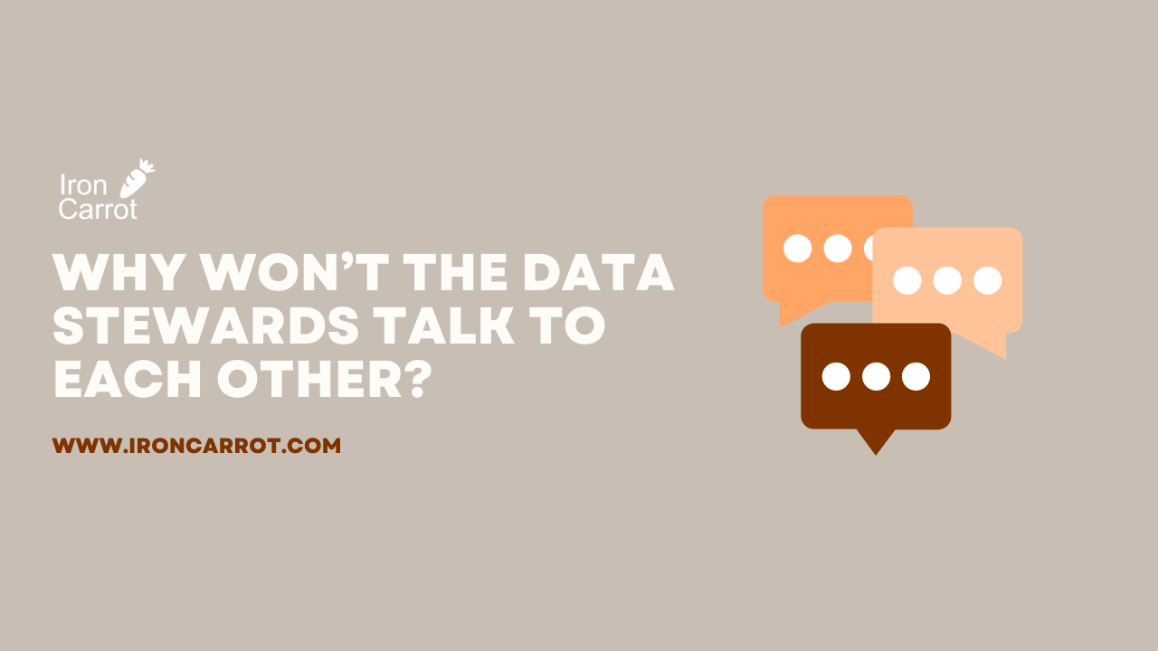 Why won’t the data stewards talk to each other?