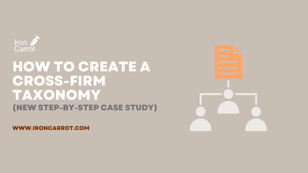 How to create a cross-firm taxonomy (new step-by-step case study)