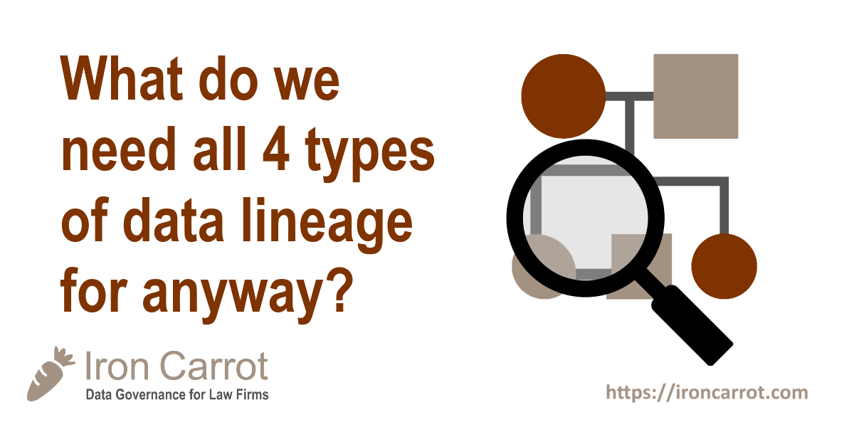 What do we need all 4 types of data lineage for anyway? Iron Carrot