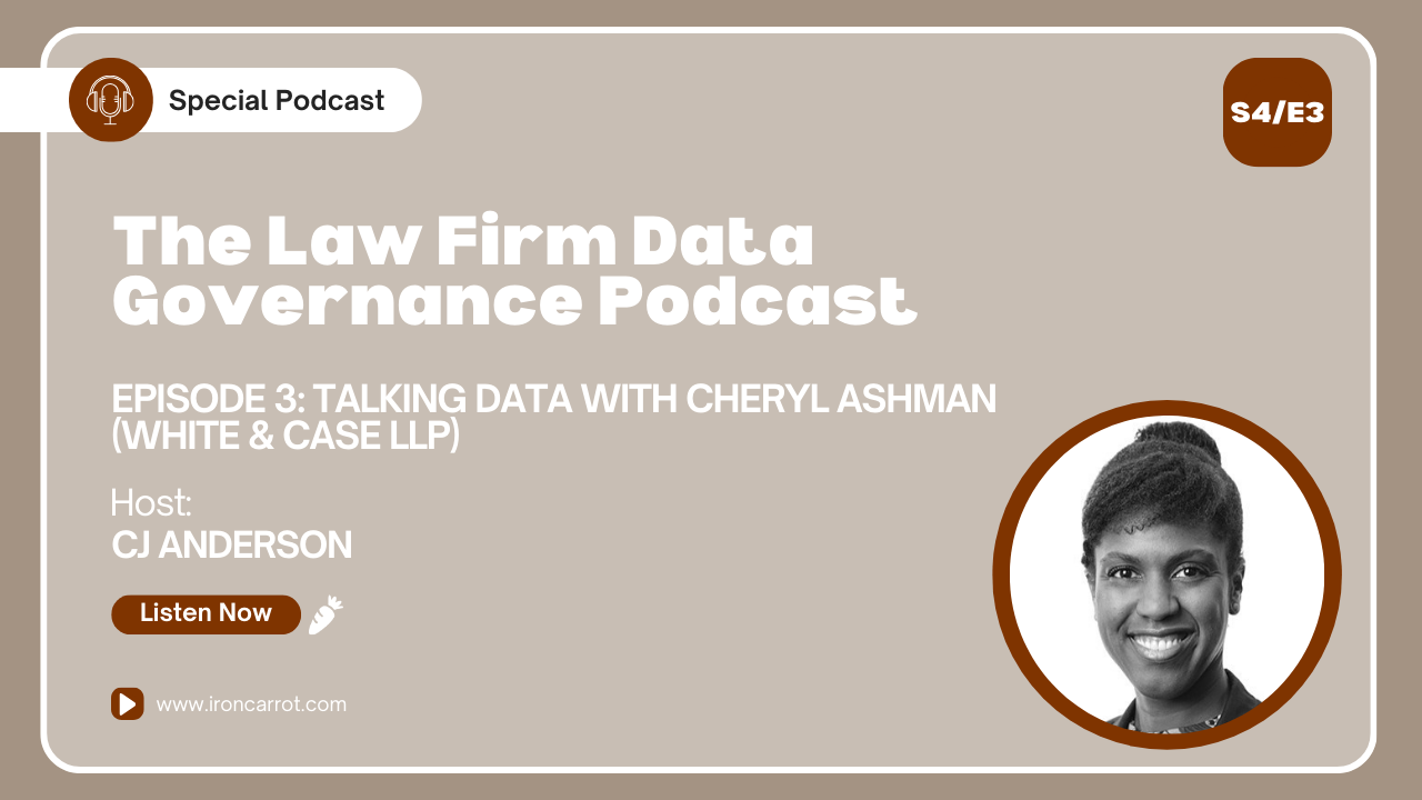 Talking Data with Cheryl Ashman (White & Case LLP)