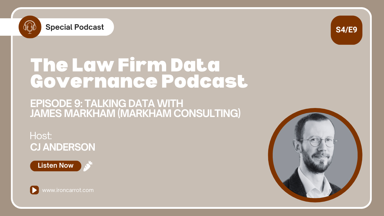 Talking data with James Markham (The Legal MBA)