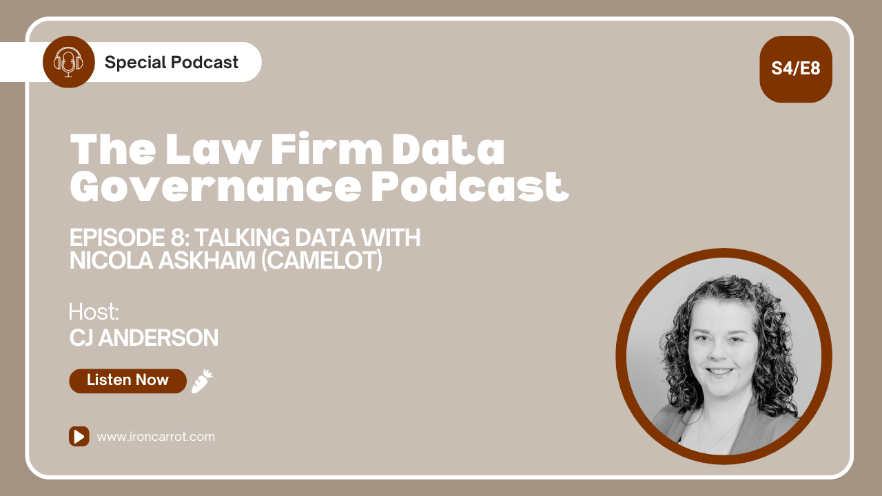 Talking data with Nicola Askham (The Data Governance Coach/Camelot)